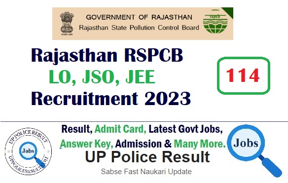 Rajasthan LO, JSO, JEE Recruitment 2023